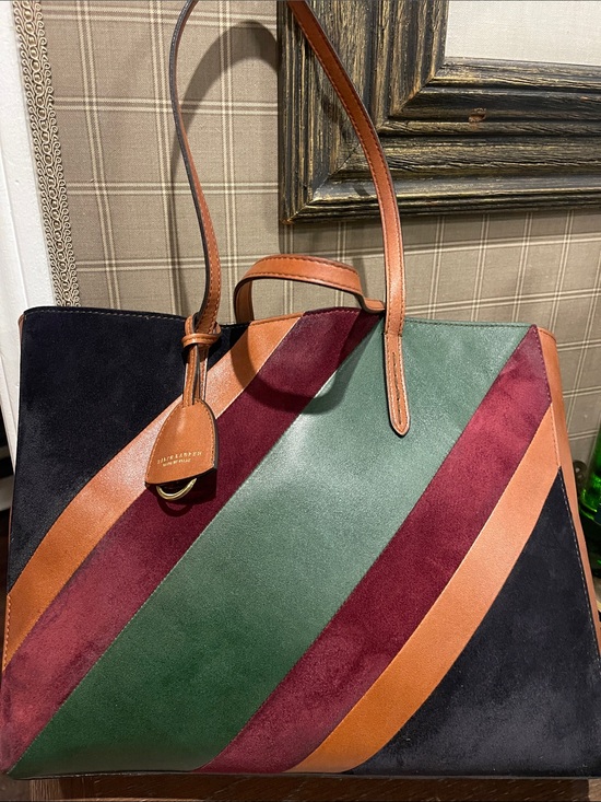 Ralph Lauren Purple Label Handbags - Ralph Lauren Collection Color Block Tote